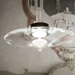 Lampada a sospensione nera Desideria