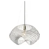 Lampada a sospensione Net Chrome di Paolo Ulian