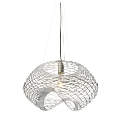 Lampada a sospensione Net Chrome di Paolo Ulian