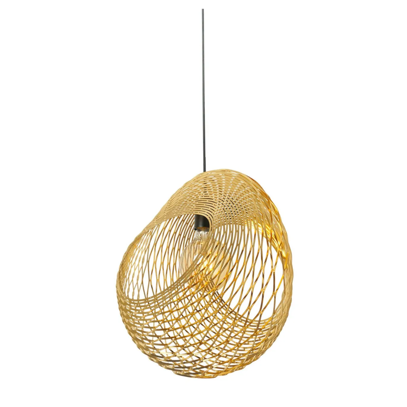 Lampada a sospensione Net Gold di Paolo Ulian