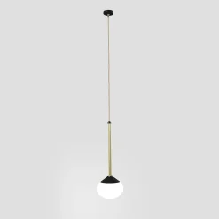 Lampada a sospensione Orizzonti in metallo nero