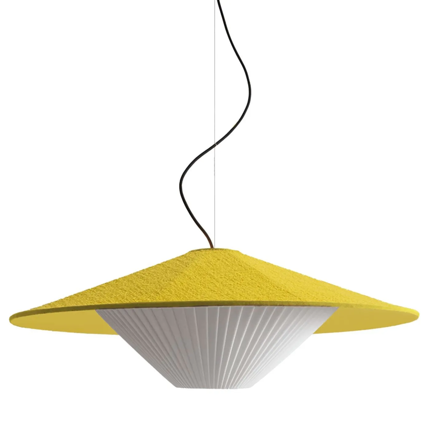 Lampada a sospensione Otto 70 giallo