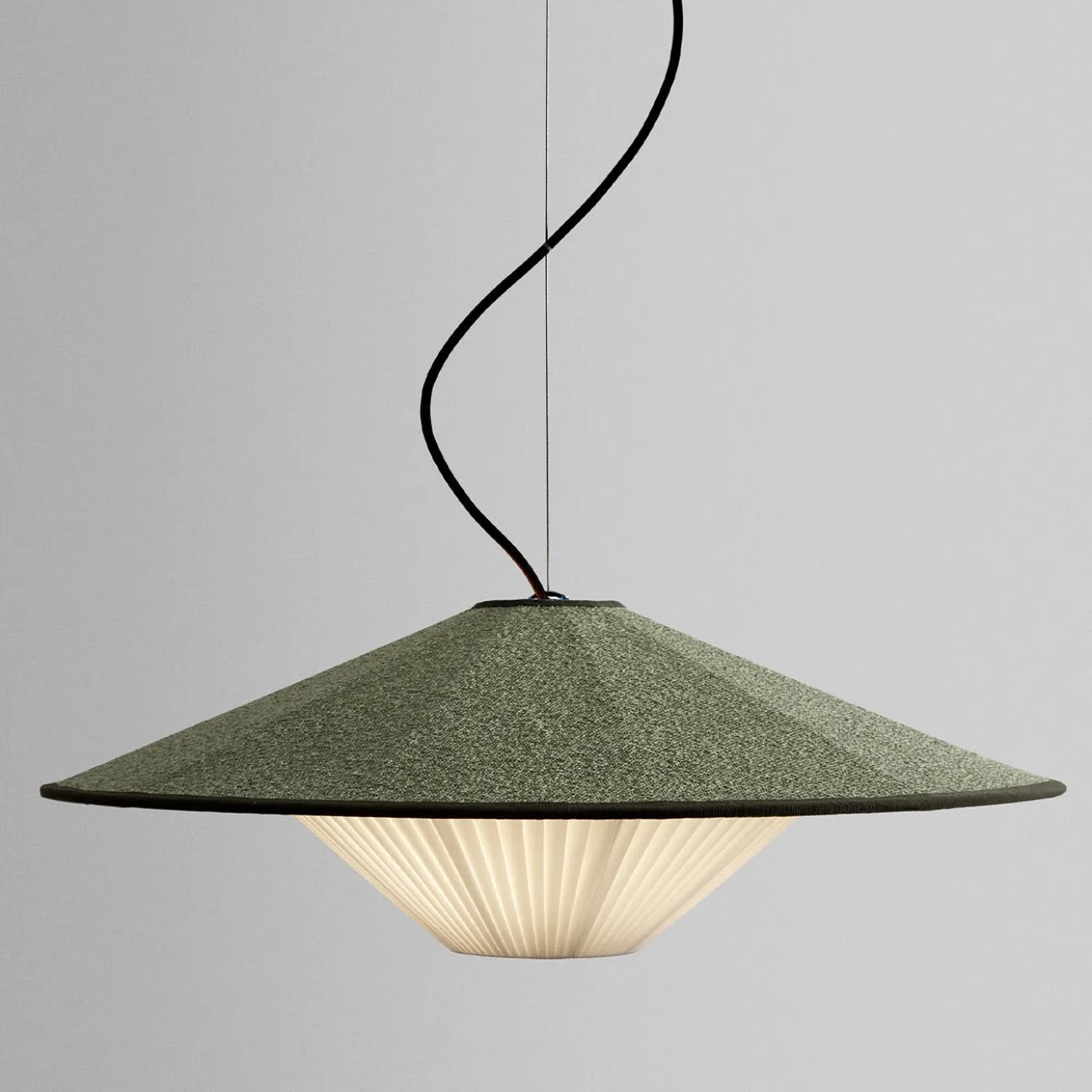 Lampada a sospensione Otto 70 verde