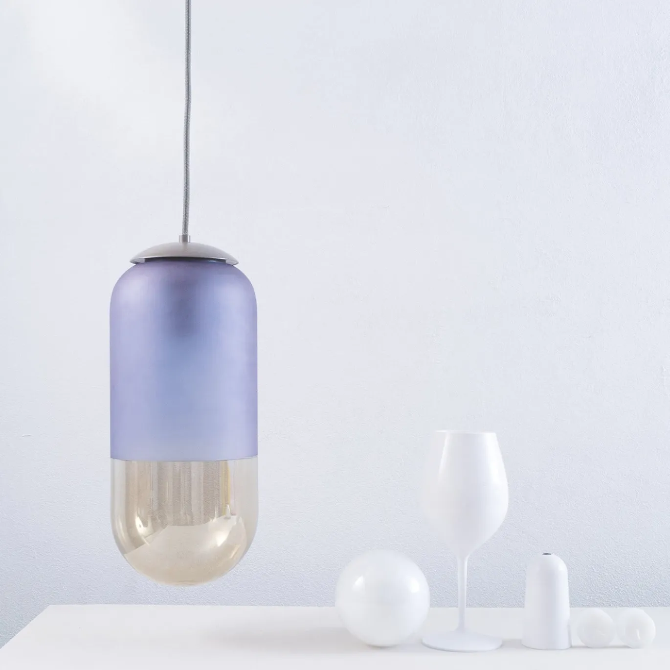 Lampada a sospensione Papalina Blue