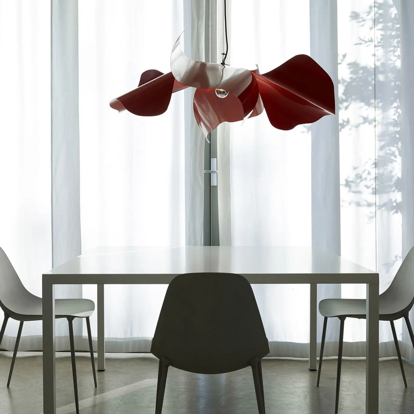 Lampada a sospensione Papavero Red