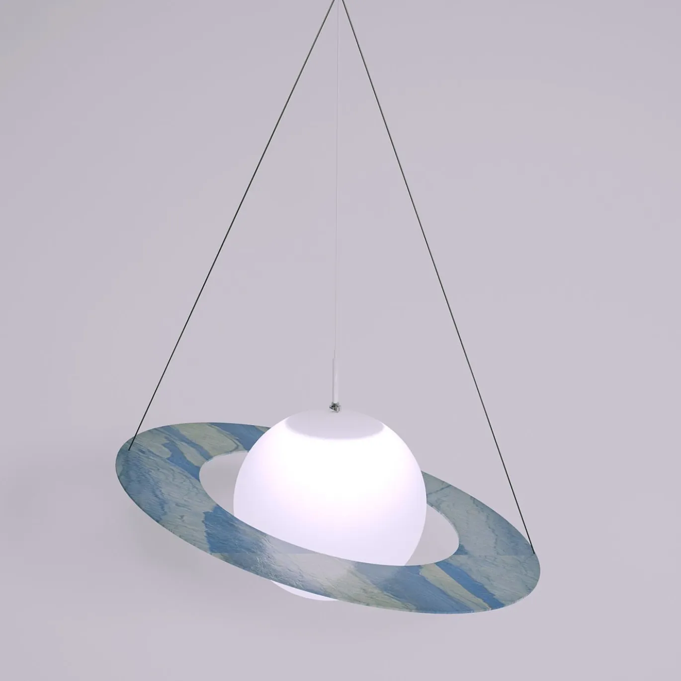 Lampada a Sospensione Planet Azul Macaubas di Sissy Daniele