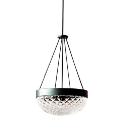 Lampada a sospensione Rays Black di Matteo Zorzenoni