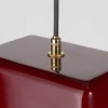 Lampada a sospensione rettangolare SOLIDS rossa media