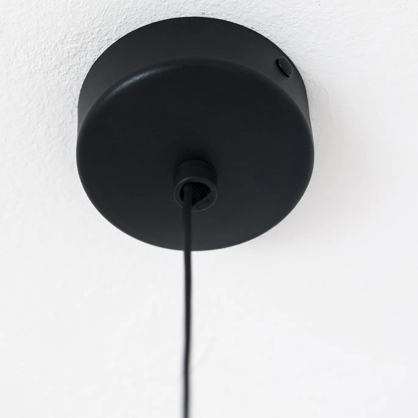 Lampada a Sospensione Rotante Oplà Nera Lucida