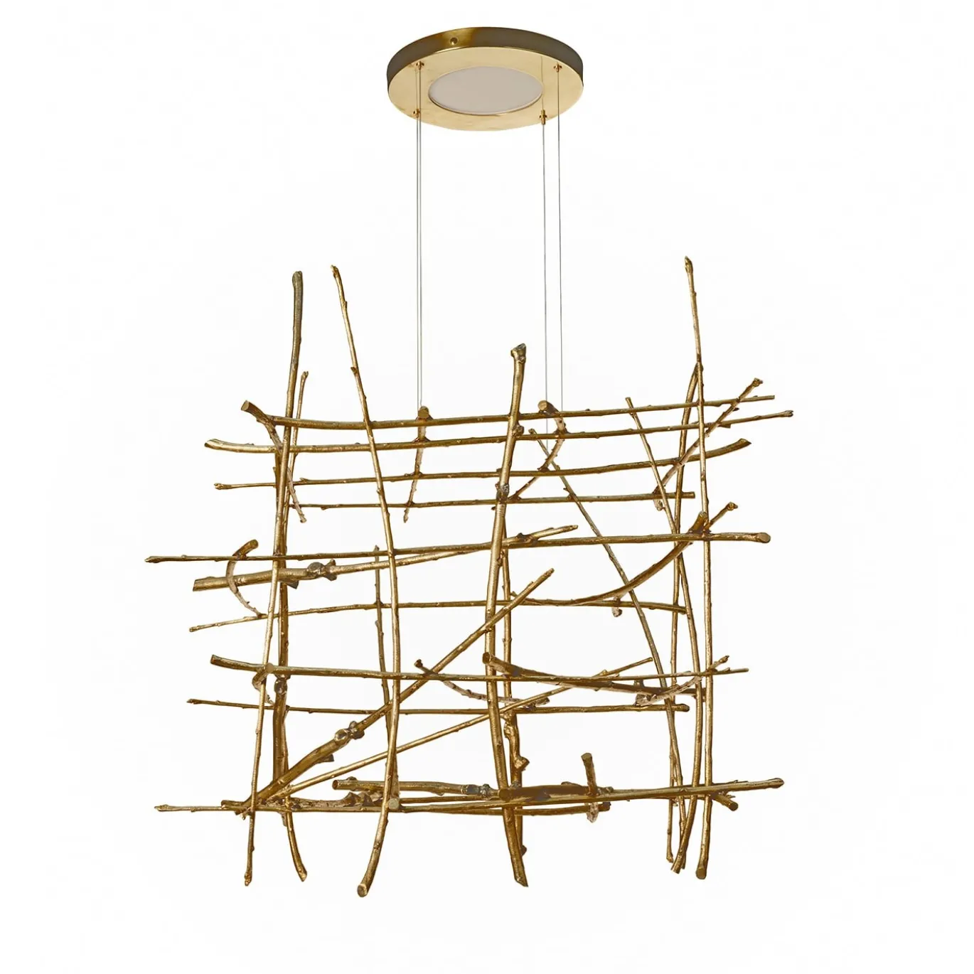 LAMPADA A SOSPENSIONE SCAFF IN FUSIONE DI OTTONE - FLAIR EDITION MADE BY NSL