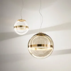 Lampada a Sospensione Sistema Sfera in Vetro #1