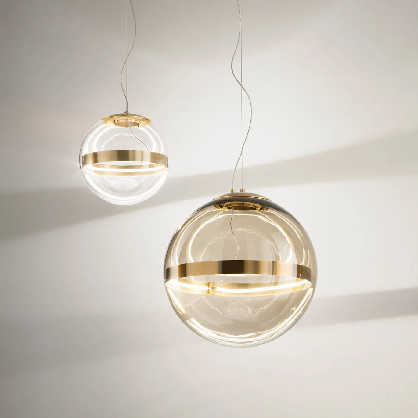 Lampada a Sospensione Sistema Sfera in Vetro #1