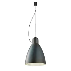 Lampada a Sospensione Soda blu con Foglia Argento