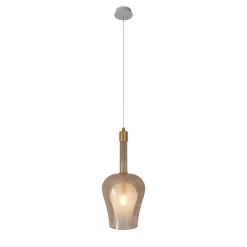Lampada a sospensione Soffio in doppio vetro effetto oro #2
