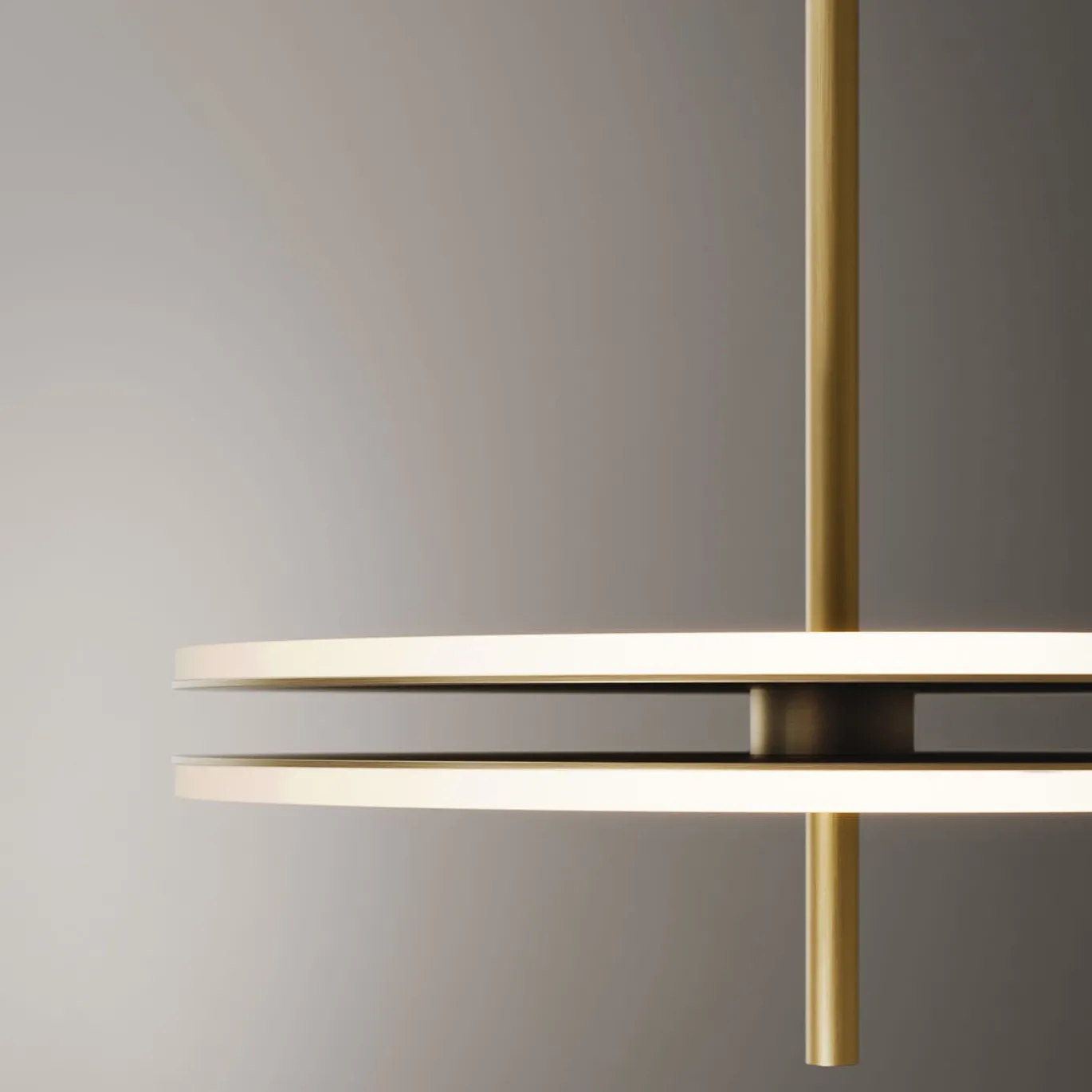Lampada a sospensione Soul in ottone brunito chiaro