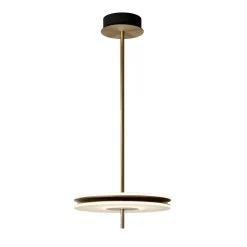 Lampada a sospensione Soul in ottone brunito chiaro