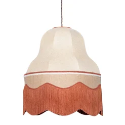 Lampada a Sospensione The Great Gatsby in Iuta Arancione