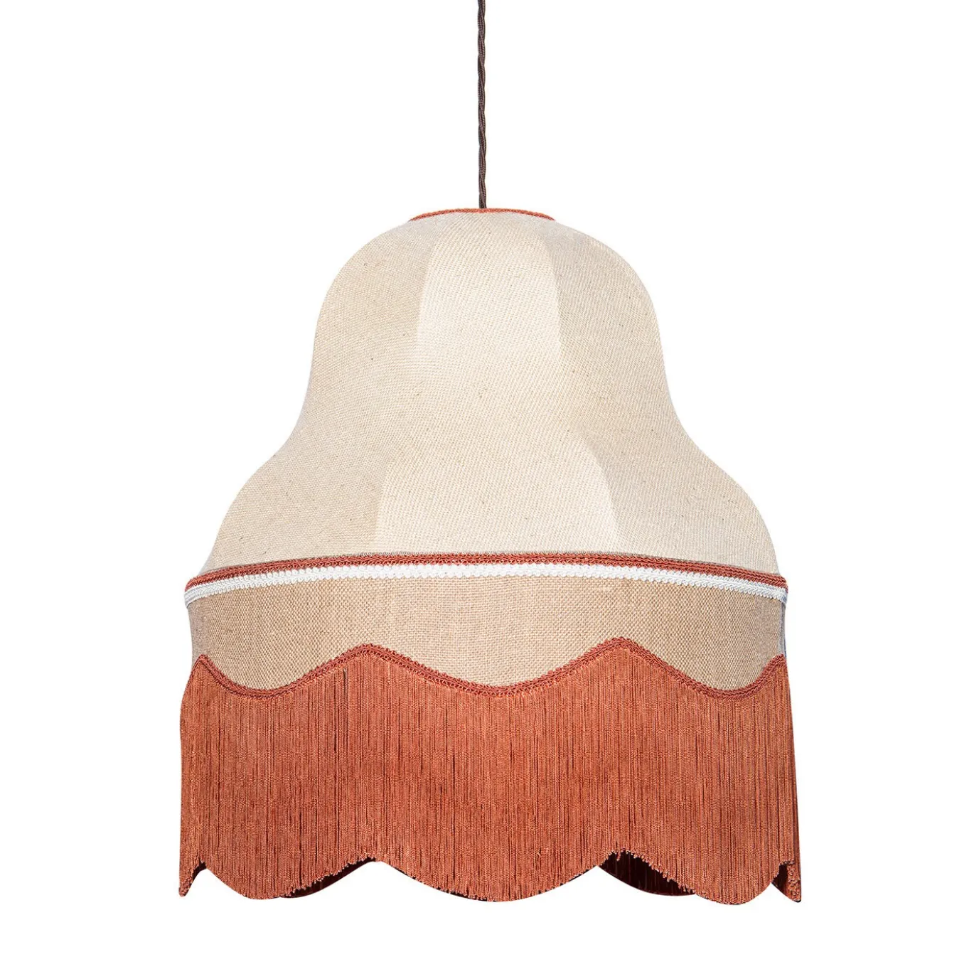 Lampada a Sospensione The Great Gatsby in Iuta Arancione