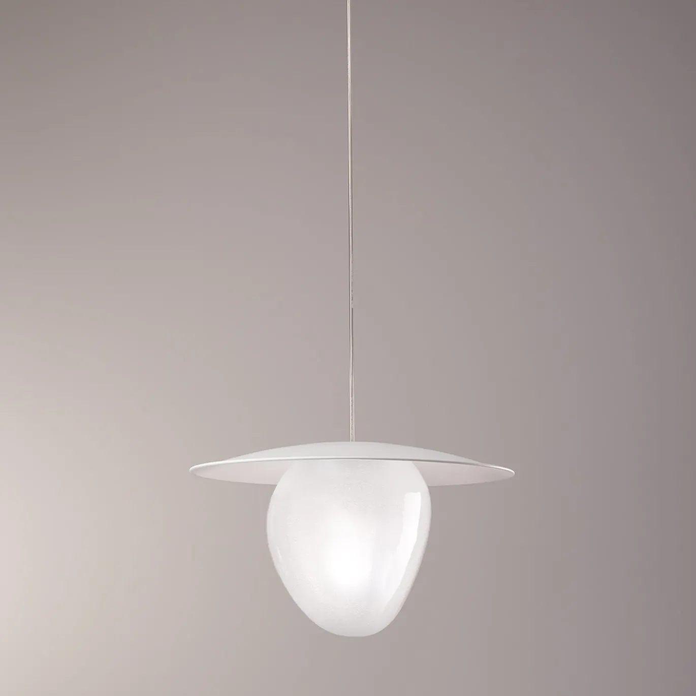 Lampada a sospensione trasparente Pebble #1