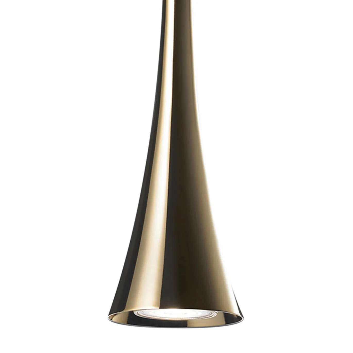 Lampada a sospensione Trumpet Delux oro