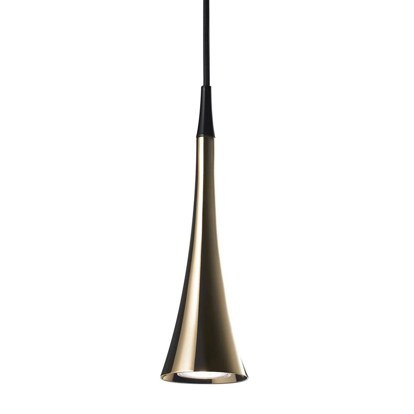 Lampada a sospensione Trumpet Delux oro