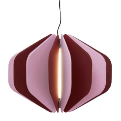 Lampada a sospensione Venus bordeaux rosa #2