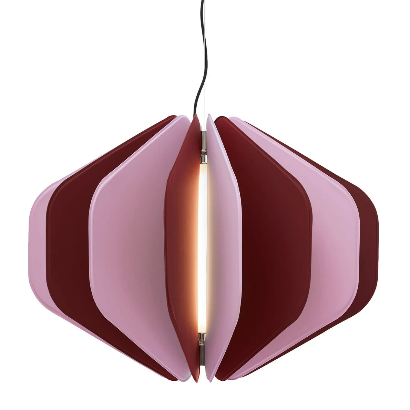 Lampada a sospensione Venus bordeaux rosa #2