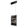 Lampada a sospensione Werner Sr. Portoro/Nero