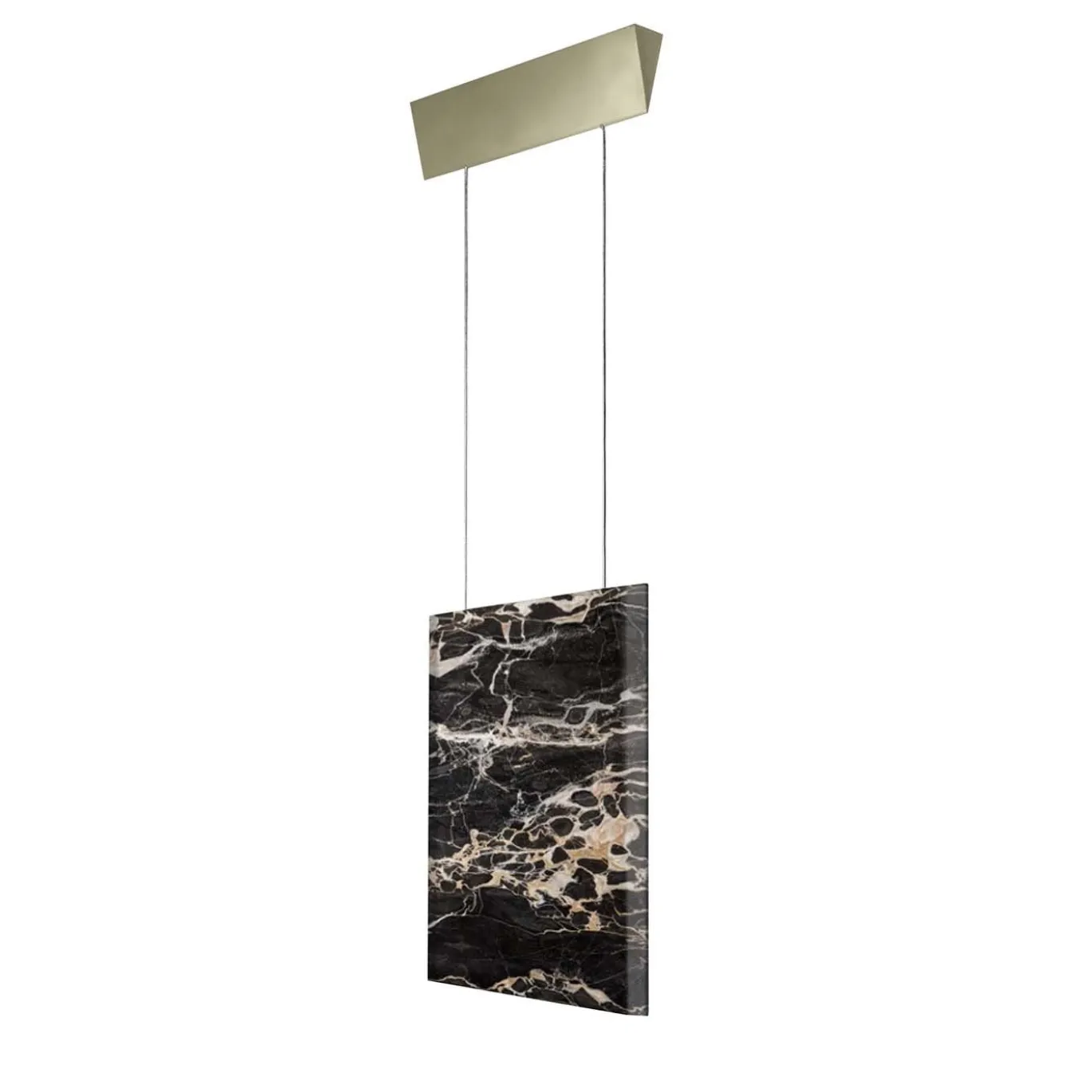 Lampada a sospensione Werner Sr. Portoro/Oro