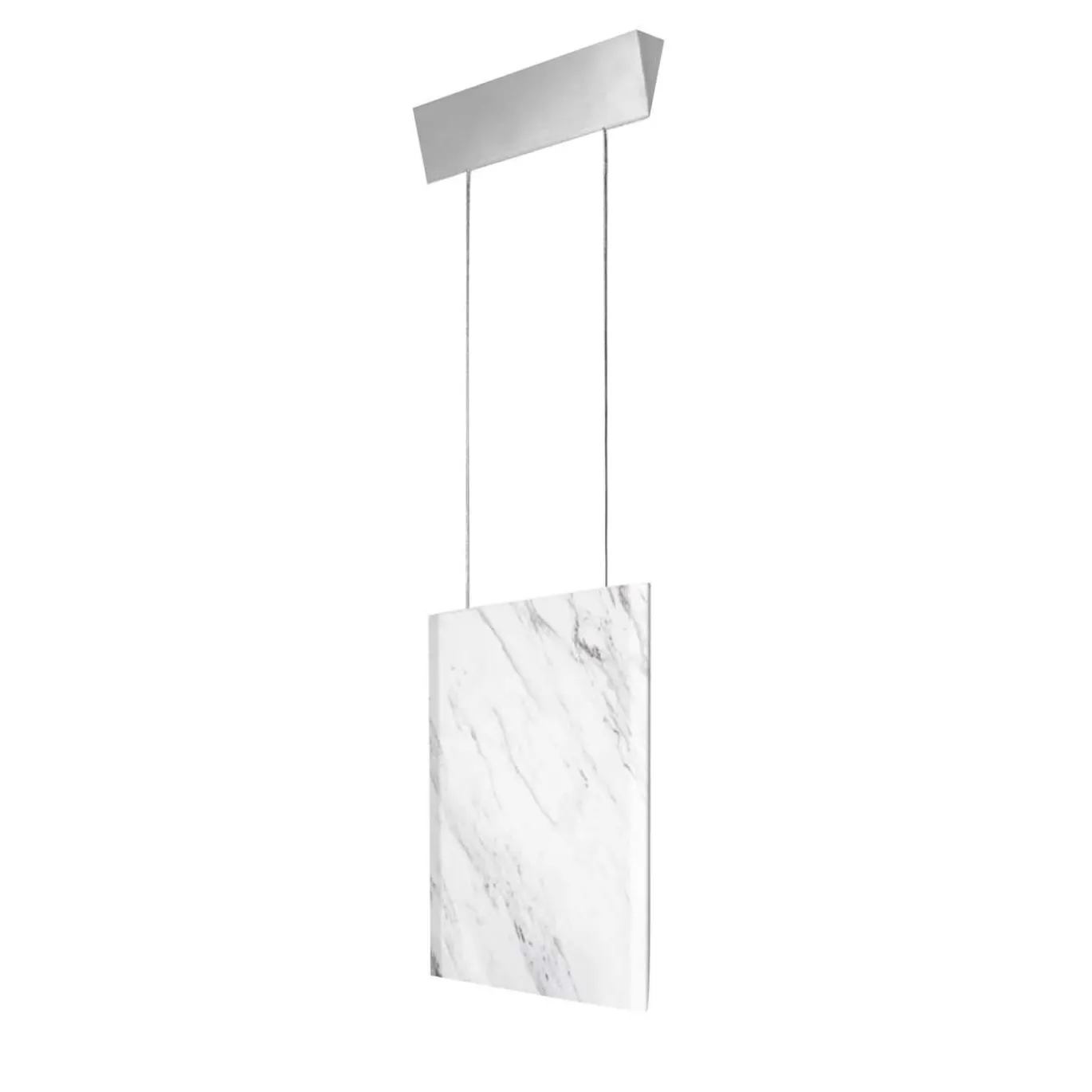 Lampada a sospensione Werner Sr. Carrara/Argento