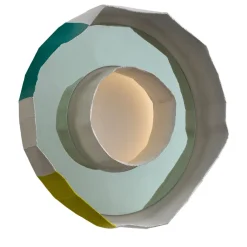 Lampada a specchio Ring Aura di Giovanni Botticelli & Paola Paronetto