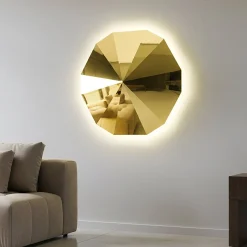 Lampada a tamburo a geometria sacra