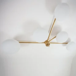 Lampada a ventaglio in ottone