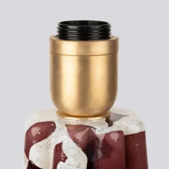 Lampada Bucket in vetro di Murano viola