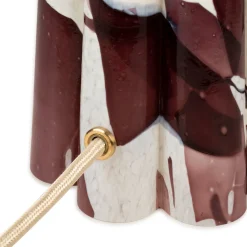 Lampada Bucket in vetro di Murano viola