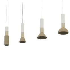 Lampada Cilindrica Sospensione B in pietra di Gumdesign