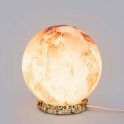 Lampada Crown in vetro di Murano rosa