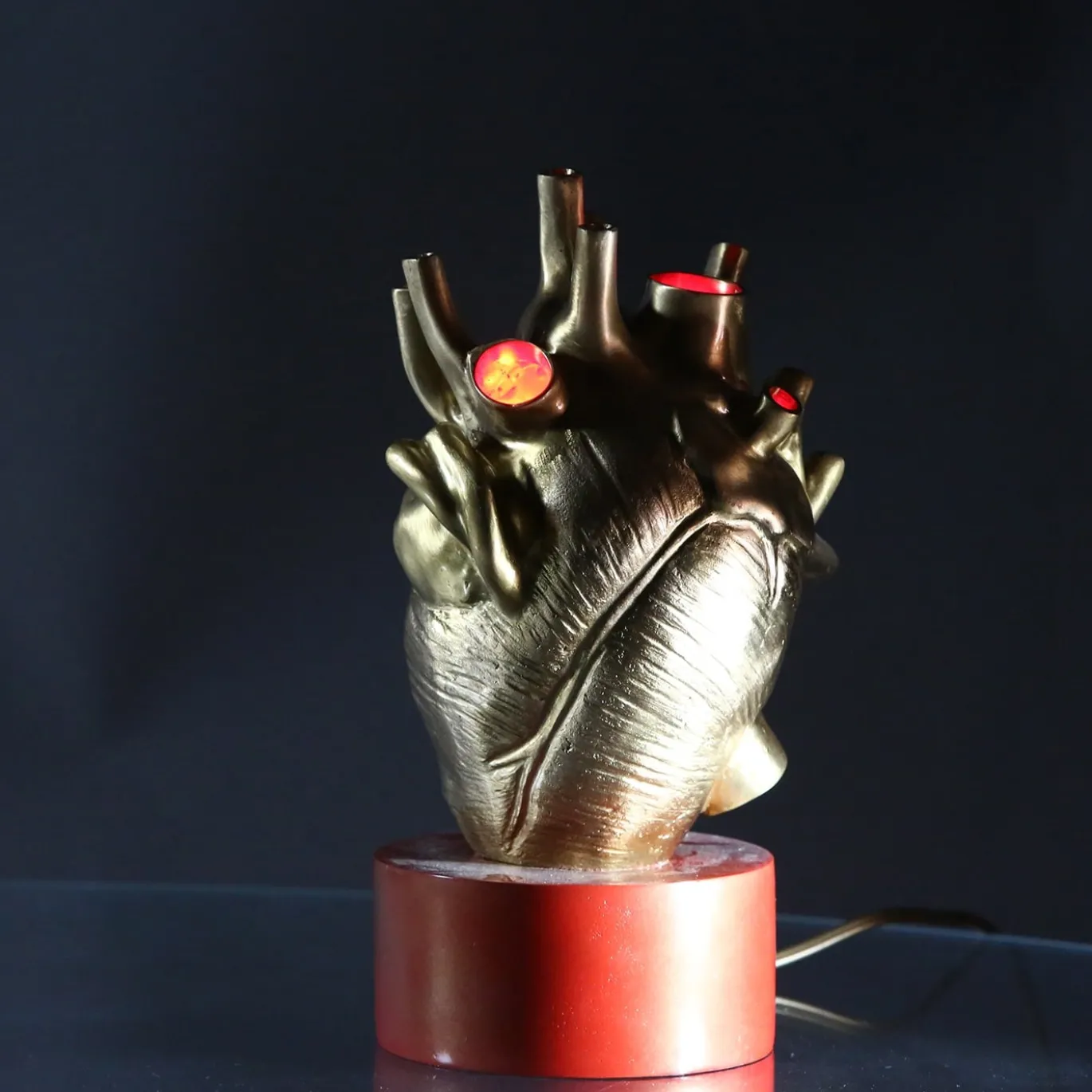 Lampada Cuore in bronzo