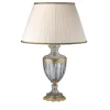 Lampada da comò in oro 24 carati e bianco