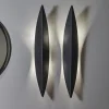 Lampada da parete a foglia nera