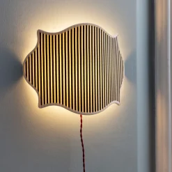 Lampada da parete Alghero a farfalla bianca e nera