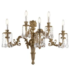 Lampada da parete a 5 luci Barocco