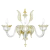 Lampada da parete a 3 luci in vetro di Murano Classics