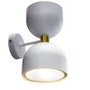 Lampada da parete bianca a 2 luci Clessidra di Matteo Zorzenoni