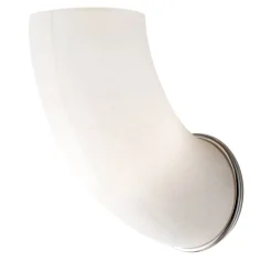 Lampada da parete bianca lucida