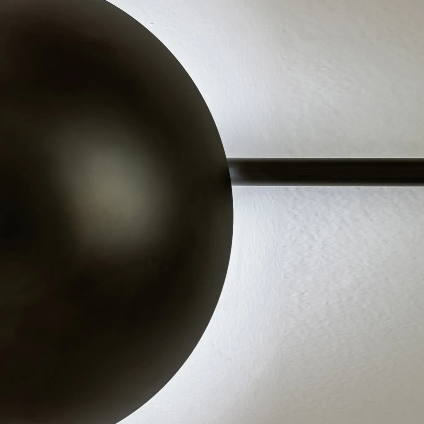 Lampada da parete Cenere Gaia in ferro nero