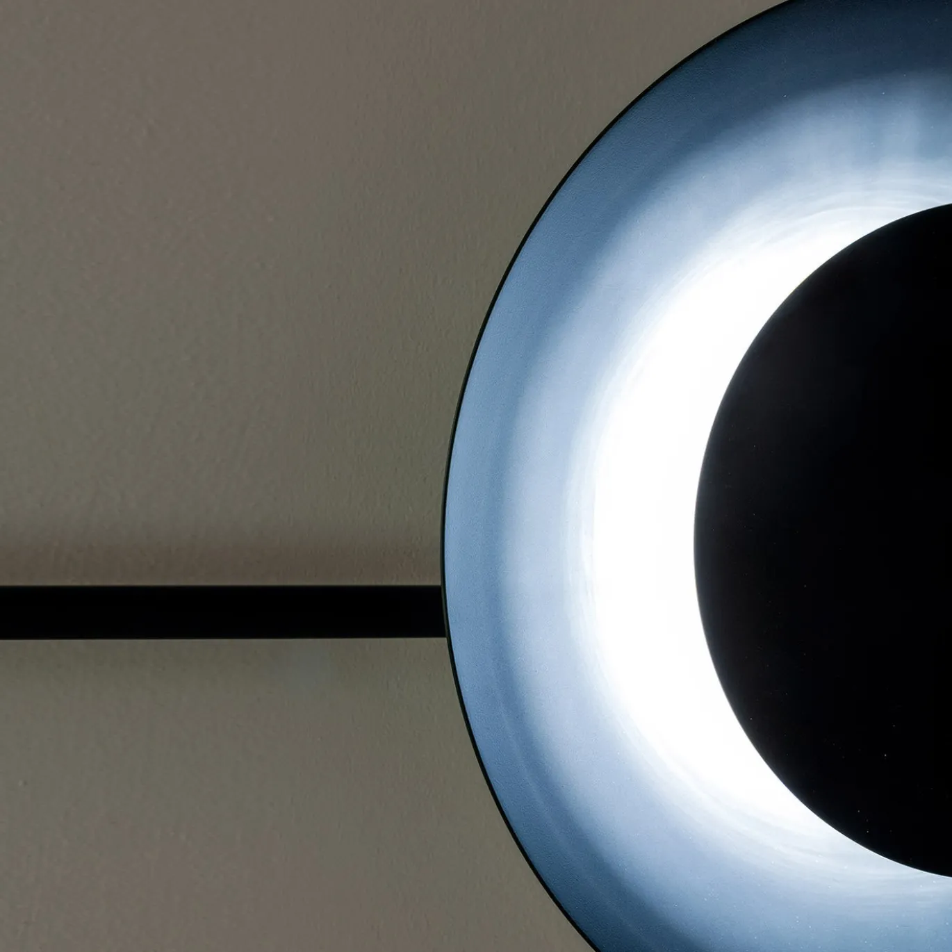 Lampada da parete Cenere Gaia in ferro nero