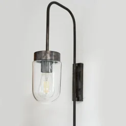 Lampada da parete Ciuccio in ottone nero