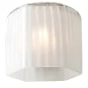 Lampada da parete contemporanea in argento