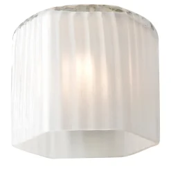 Lampada da parete contemporanea in argento